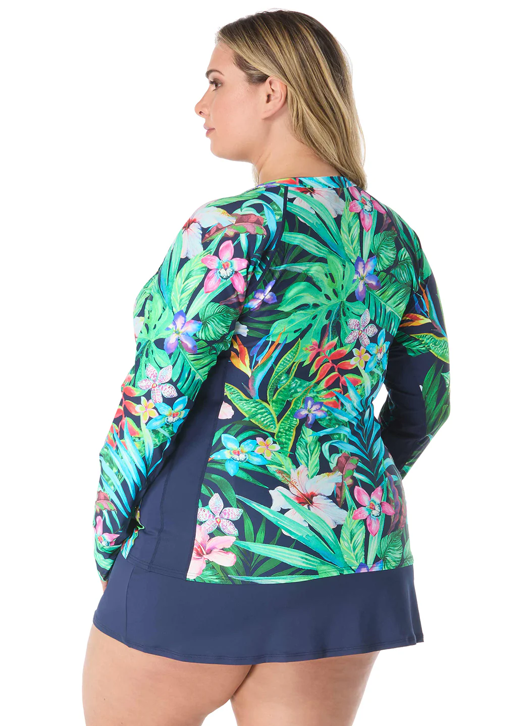 Beach House Women's Plus Size Tropic Paradise Ava Rash Guard - Image 4