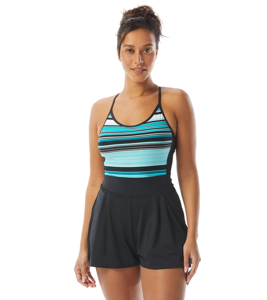Beach House Women's Shorelines Stripe Swell Swim Romper - Image 4
