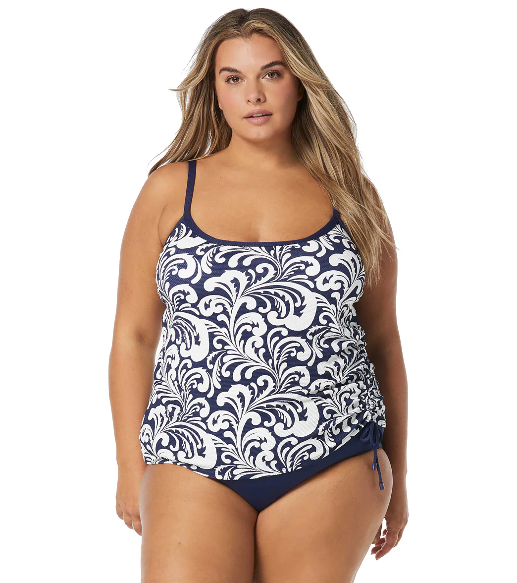 Beach House Womens's Plus Size Sea Spray Bridget  Tankini Top - Image 5