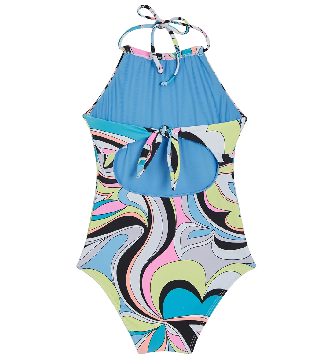 Beach Lingo Girls' Love Shack High Neck One Piece Swimsuit (Big Kid) - Image 2