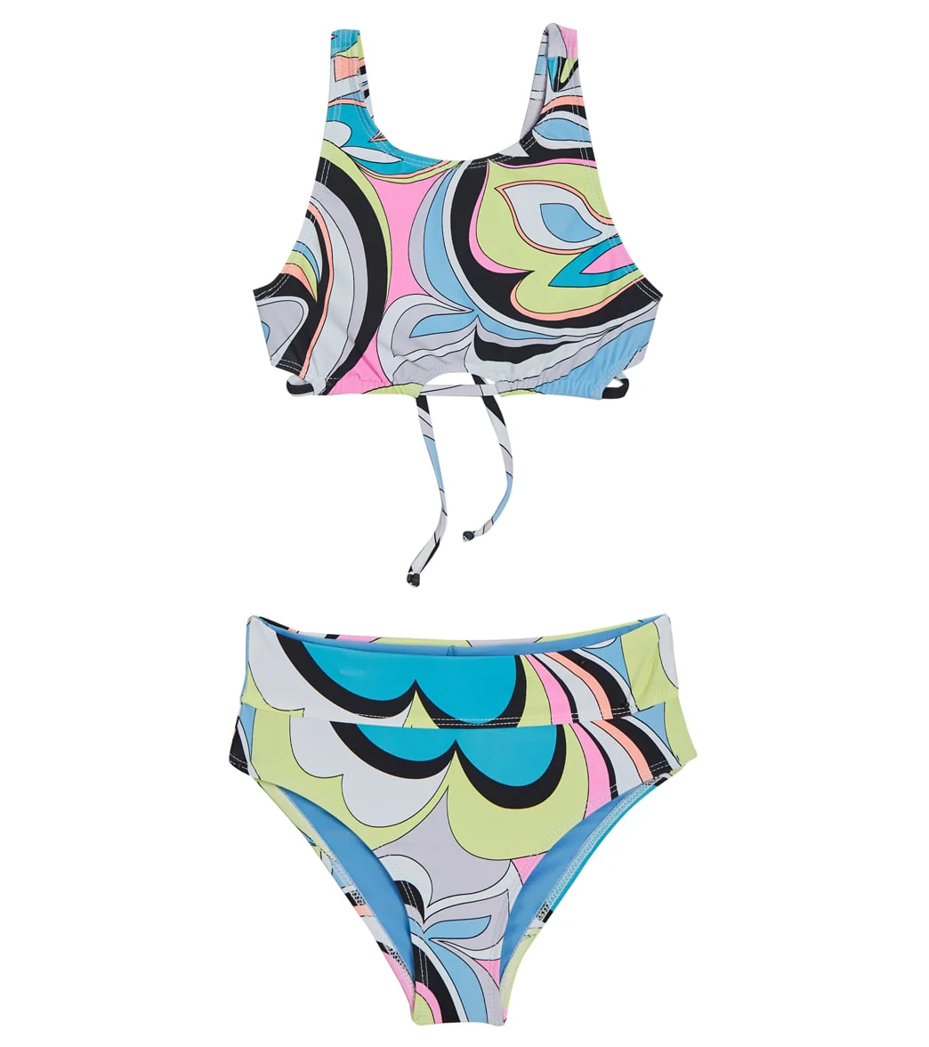 Beach Lingo Girls' Love Shack Two Piece Bikini Set (Big Kid)