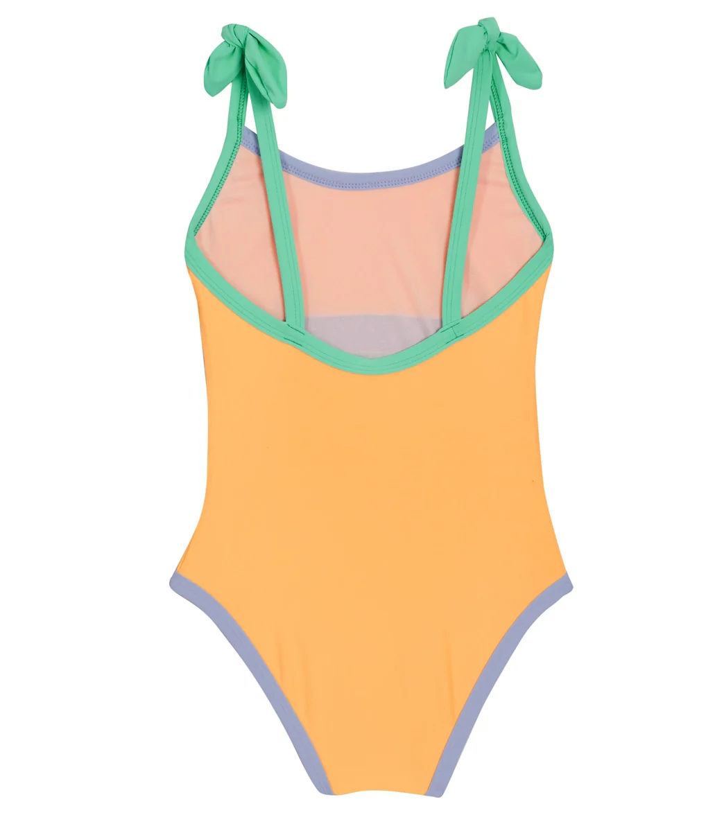 Beach Lingo Girls' Venice Beach Colorblock Binding One Piece Swimsuit (Big Kid) - Image 2