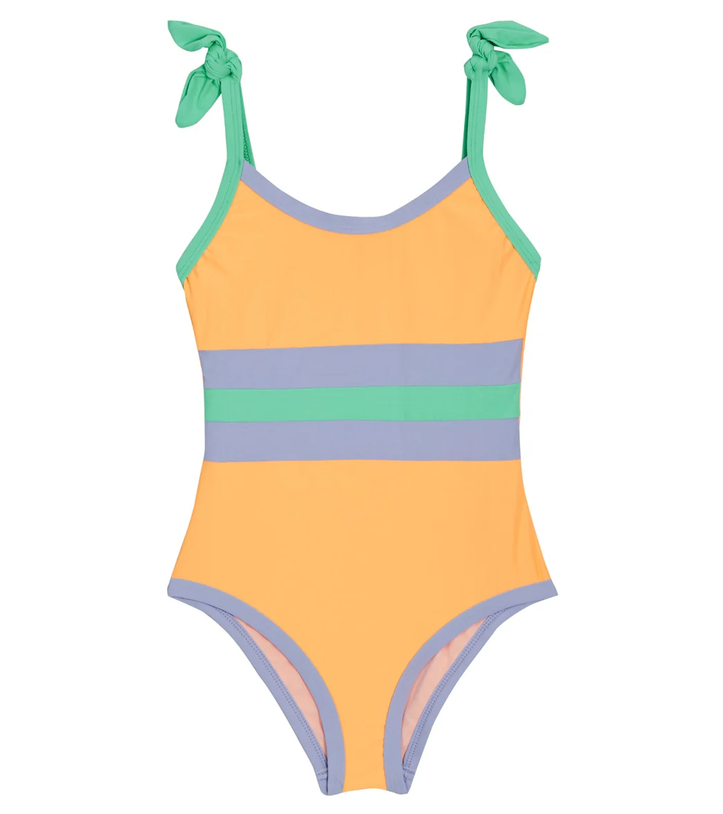 Beach Lingo Girls' Venice Beach Colorblock Binding One Piece Swimsuit (Big Kid) - Image 4