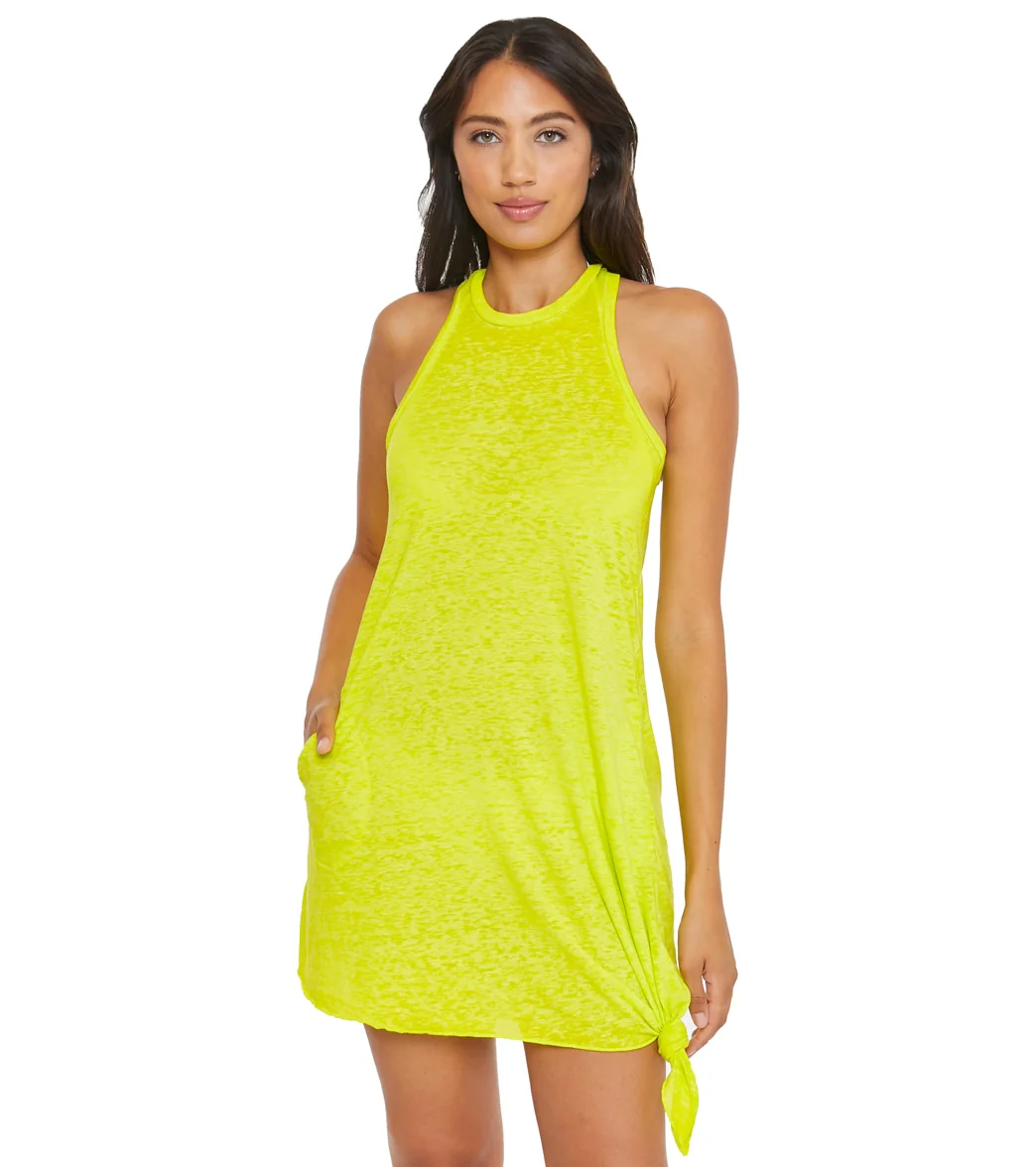 Becca Swim Women's Beach Date Knot High Neck Cover Up Dress