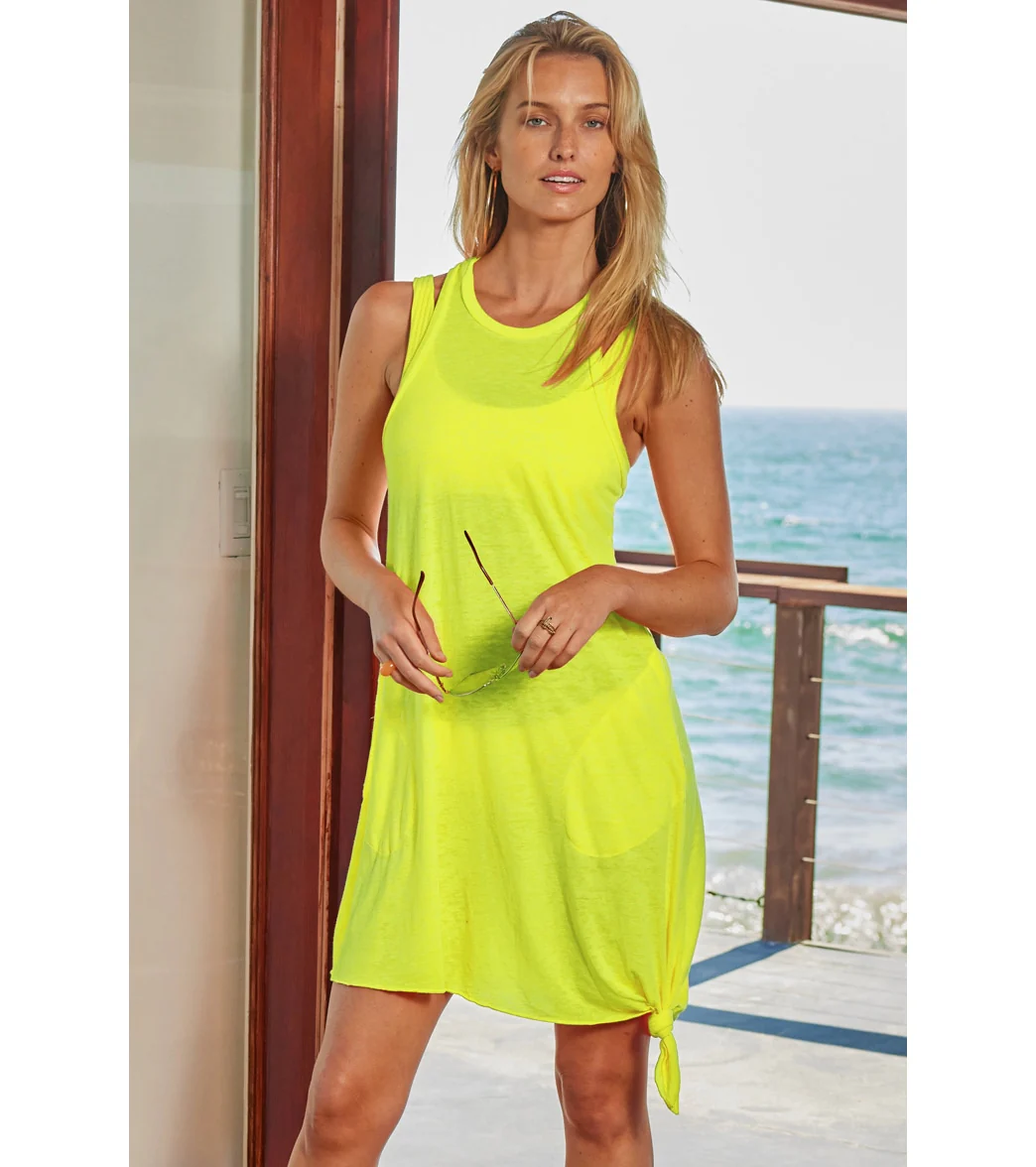 Becca Swim Women's Beach Date Knot High Neck Cover Up Dress - Image 3
