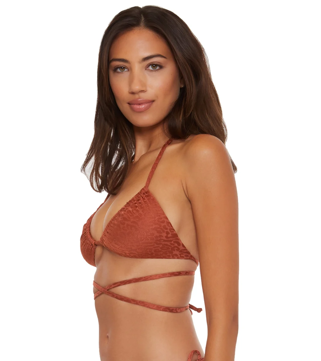 Becca Swim Women's Bronzed Triangle Bikini Top (D Cup) - Image 2