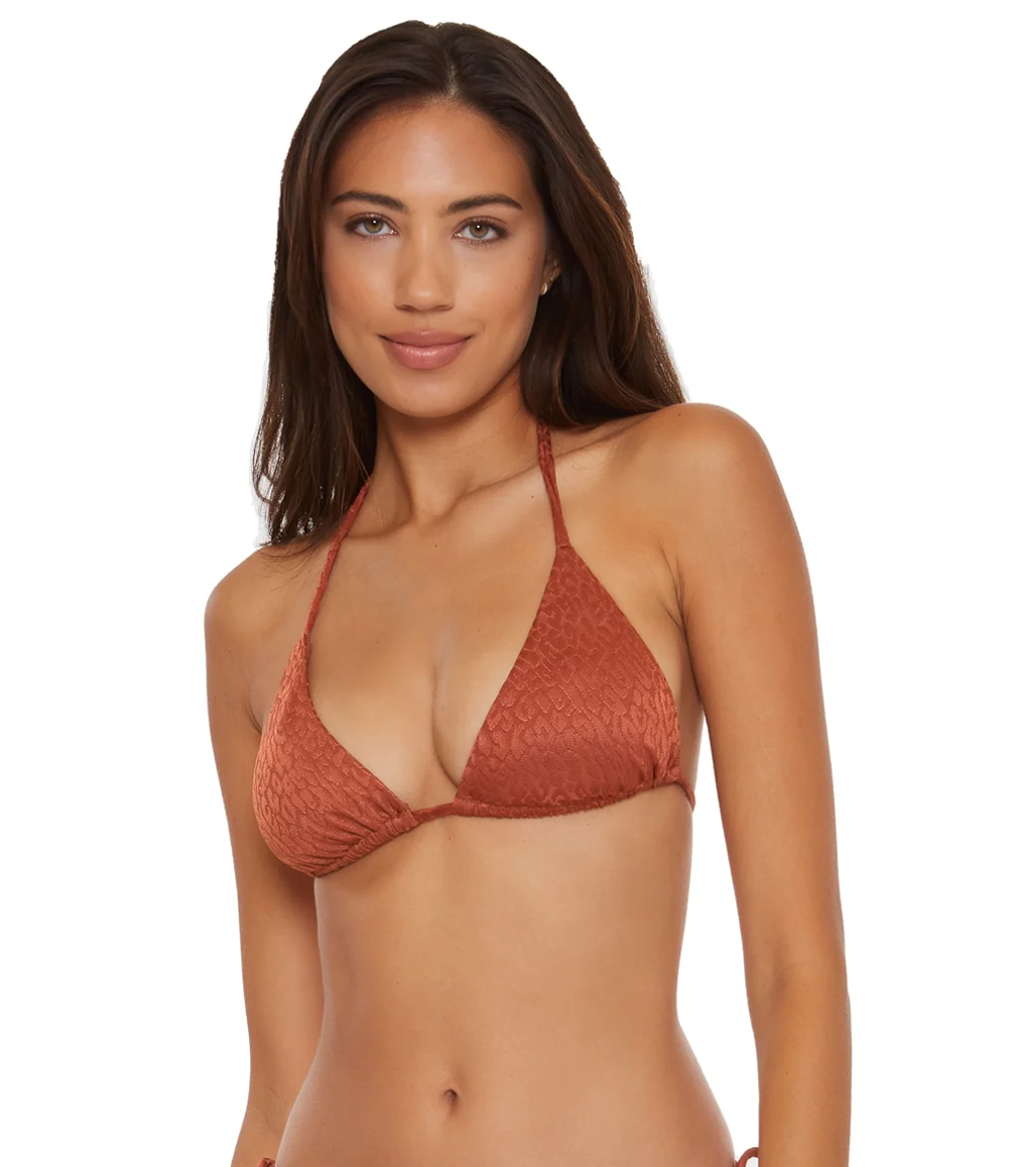 Becca Swim Women's Bronzed Triangle Bikini Top (D Cup) - Image 5
