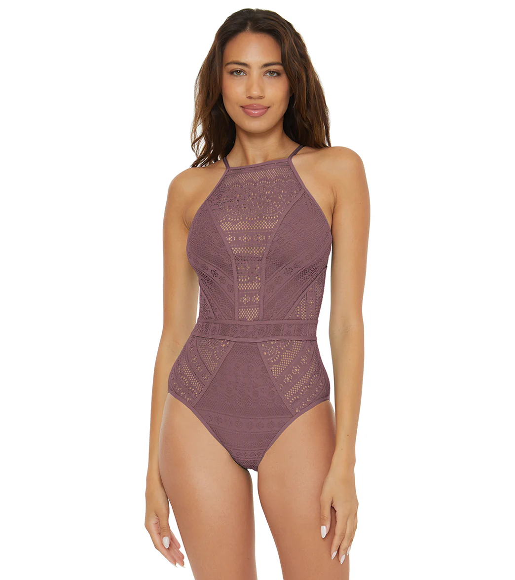 Becca Swim Women's Color Play High Neck One Piece Swimsuit - Image 21