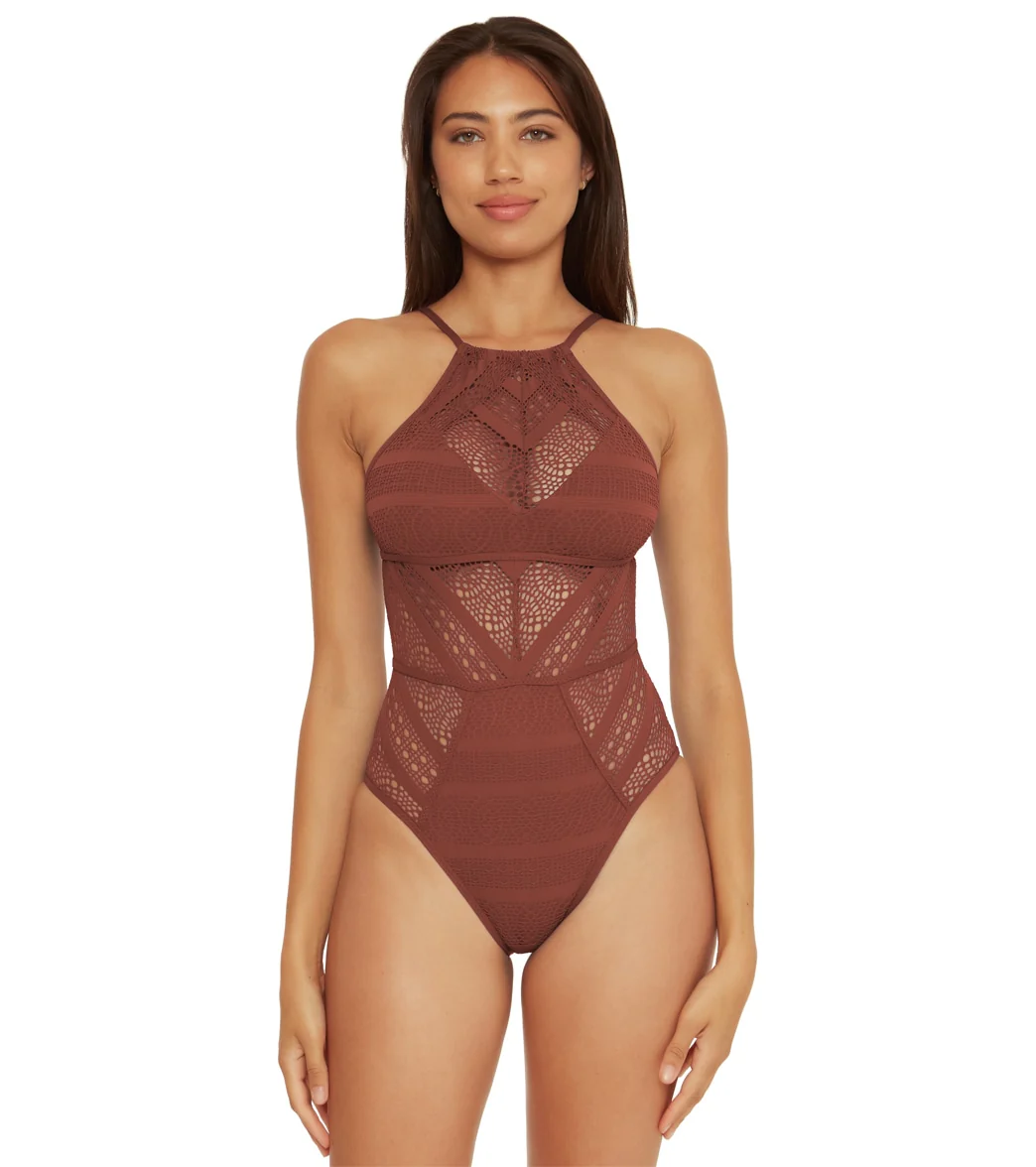 Becca Swim Women's Color Play High Neck One Piece Swimsuit - Image 50