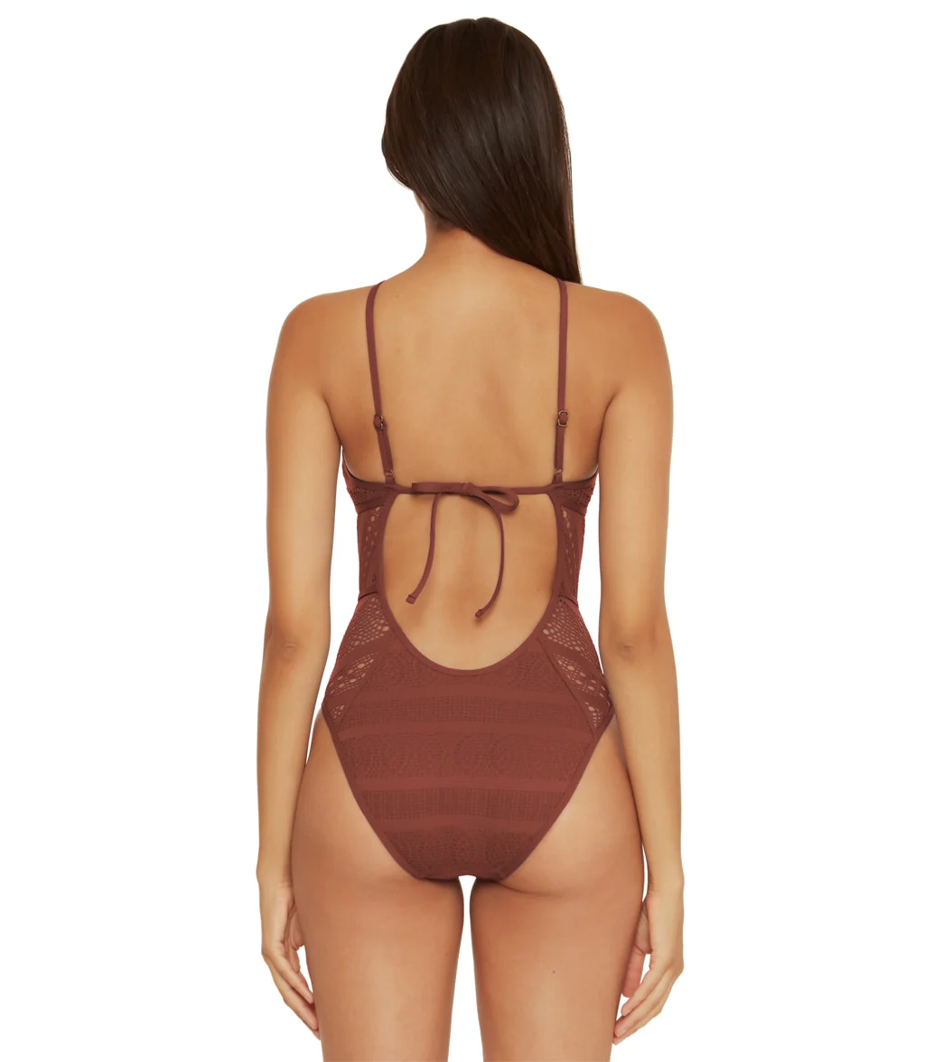 Becca Swim Women's Color Play High Neck One Piece Swimsuit - Image 52