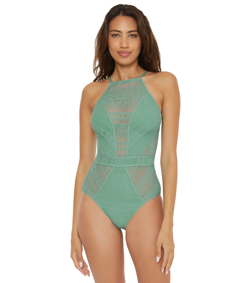 Becca Swim Women's Color Play High Neck One Piece Swimsuit - Image 7