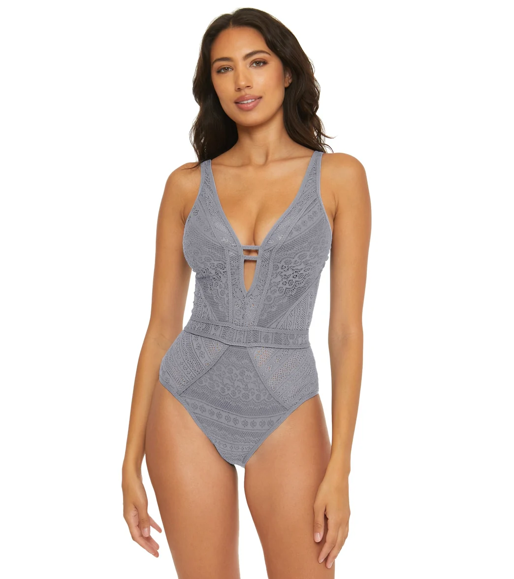 Becca Swim Women's Color Play Plunge One Piece Swimsuit - Image 21