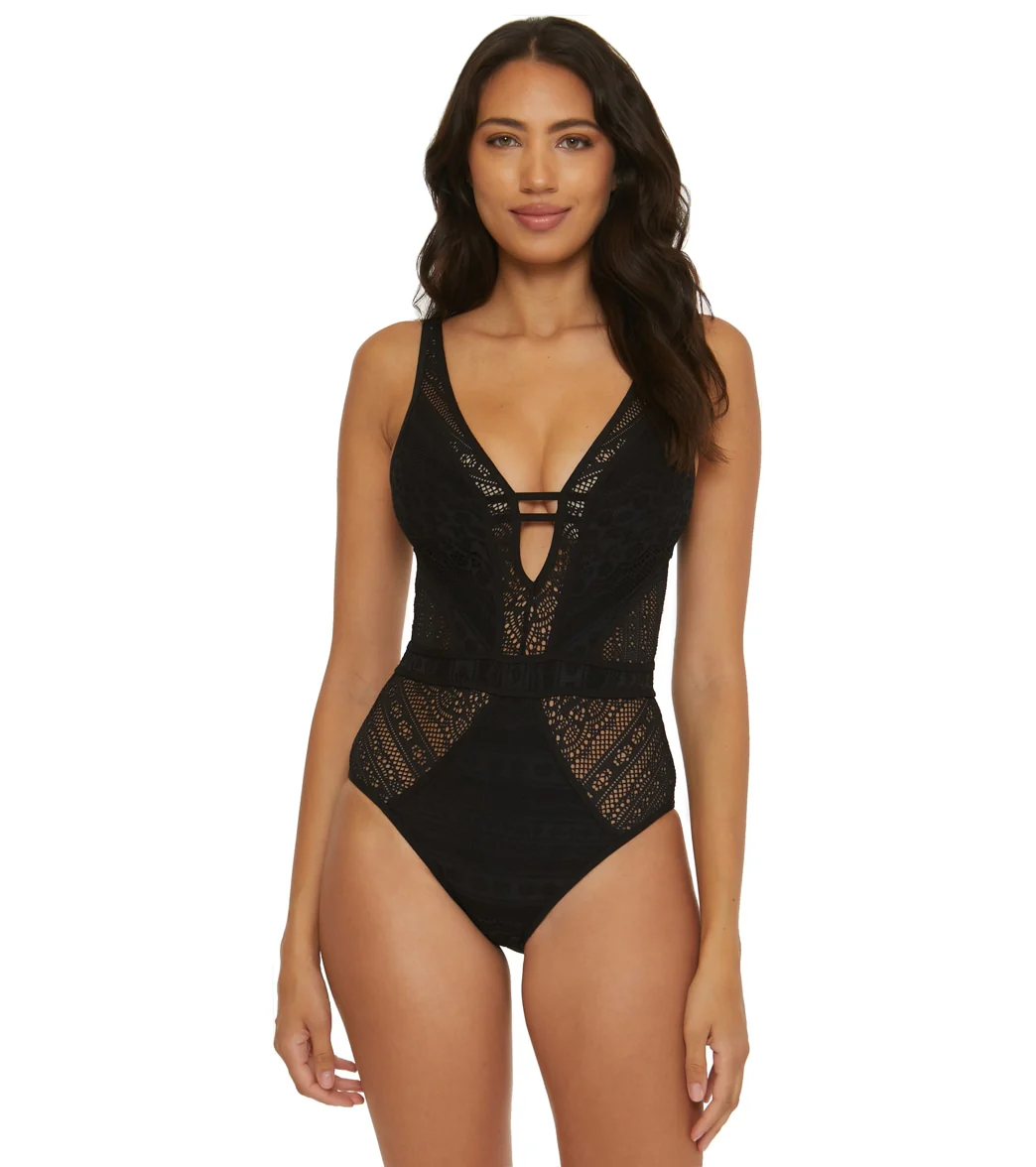 Becca Swim Women's Color Play Plunge One Piece Swimsuit - Image 27