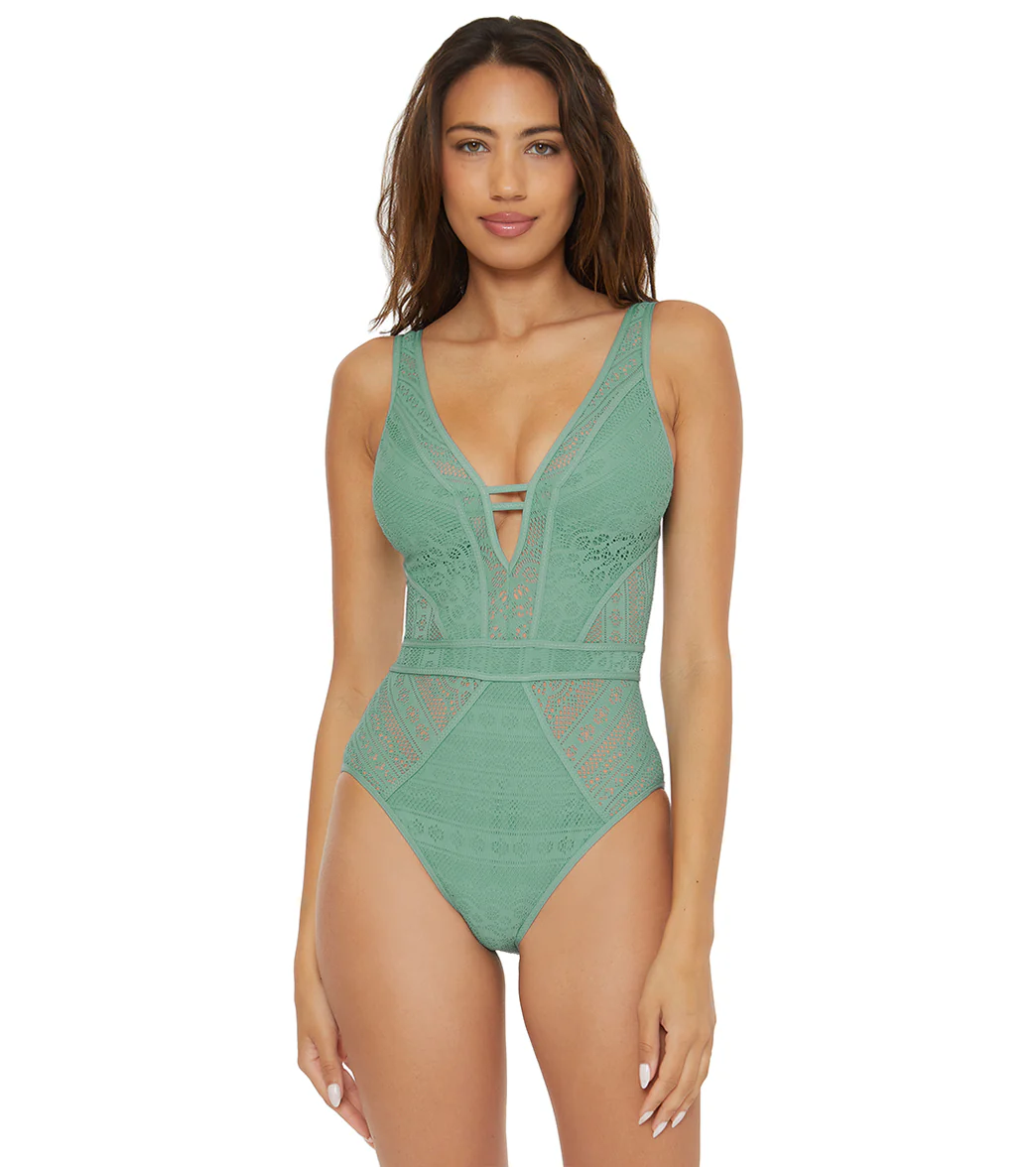 Becca Swim Women's Color Play Plunge One Piece Swimsuit - Image 35