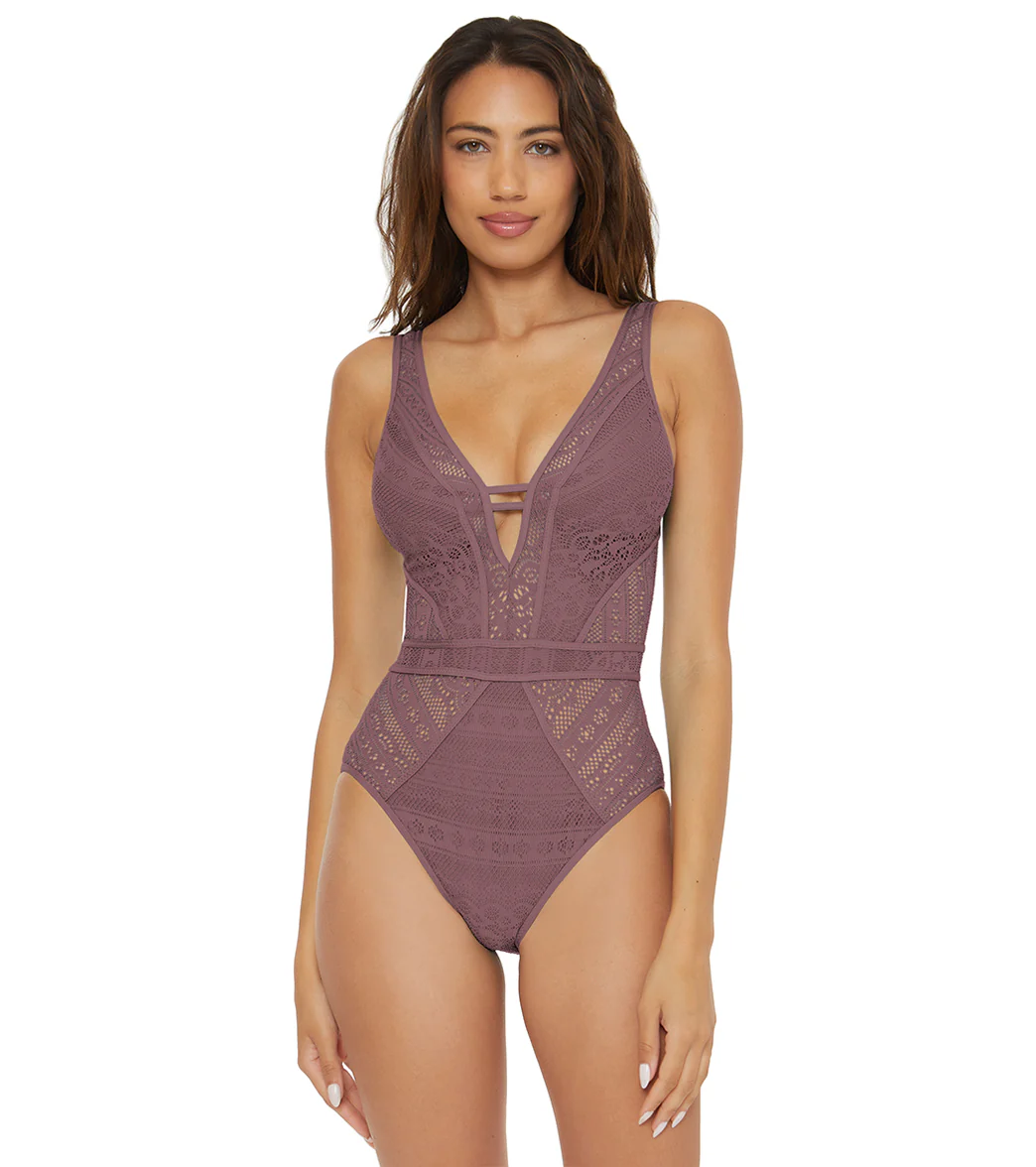Becca Swim Women's Color Play Plunge One Piece Swimsuit - Image 42