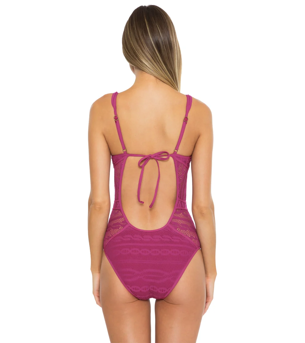 Becca Swim Women's Color Play Plunge One Piece Swimsuit - Image 76