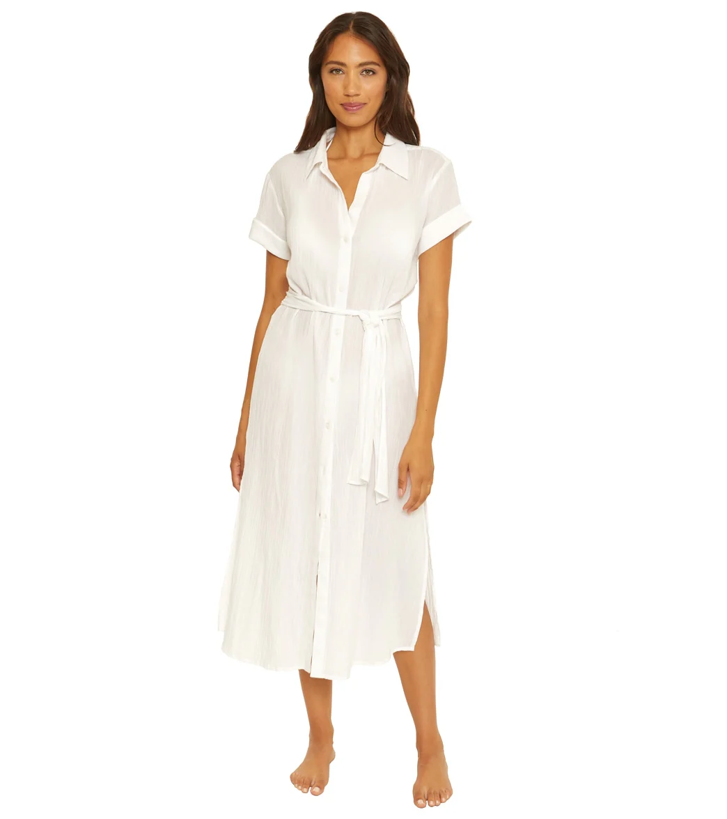 Becca Swim Women's Gauzy Shirt Dress Cover Up - Image 9