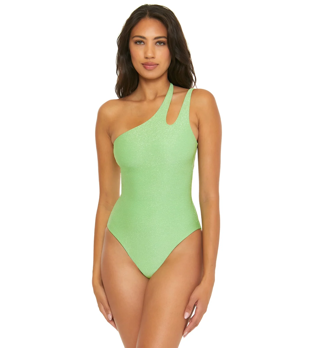 Becca Swim Women's Glimmer One Shoulder One Piece Swimsuit - Image 4