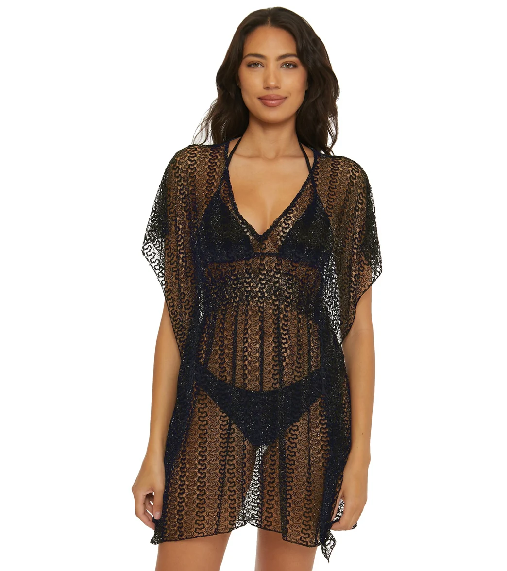 Becca Swim Women's Golden Pullover Lace Crochet Tunic - Image 4