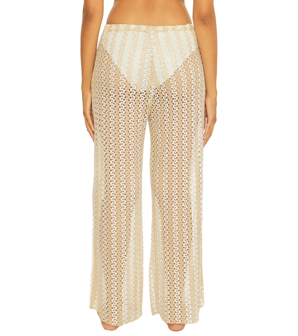 Becca Swim Women's Golden Split Leg Pant Cover Up - Image 2