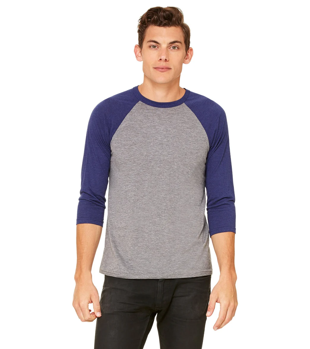 Bella + Canvas Unisex 3/4-Sleeve Baseball T-Shirt - Image 104