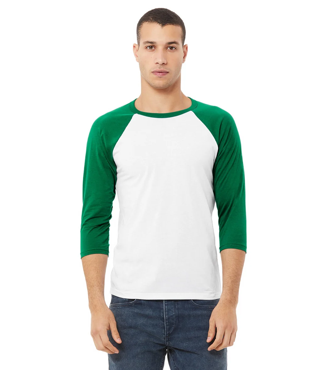 Bella + Canvas Unisex 3/4-Sleeve Baseball T-Shirt - Image 86
