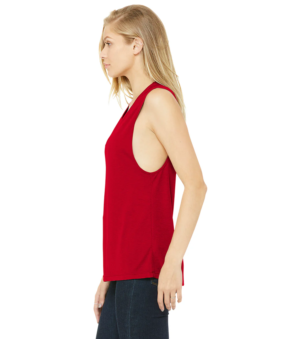 Bella + Canvas Women’s Flowy Scoop Muscle Tank - Image 101