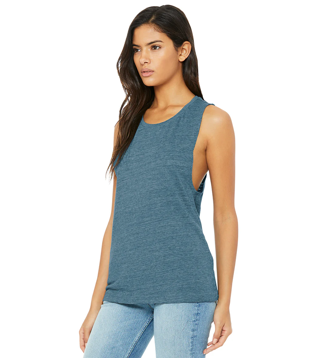Bella + Canvas Women’s Flowy Scoop Muscle Tank - Image 15