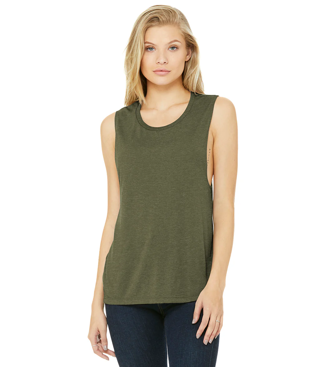 Bella + Canvas Women’s Flowy Scoop Muscle Tank - Image 20