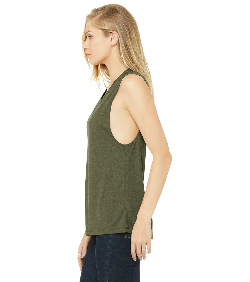 Bella + Canvas Women’s Flowy Scoop Muscle Tank - Image 21