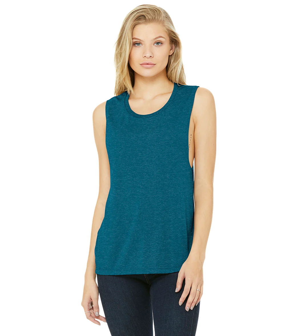 Bella + Canvas Women’s Flowy Scoop Muscle Tank - Image 28