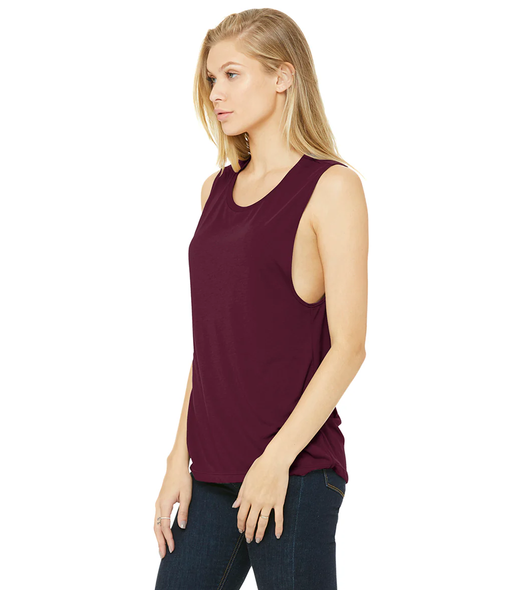 Bella + Canvas Women’s Flowy Scoop Muscle Tank - Image 71