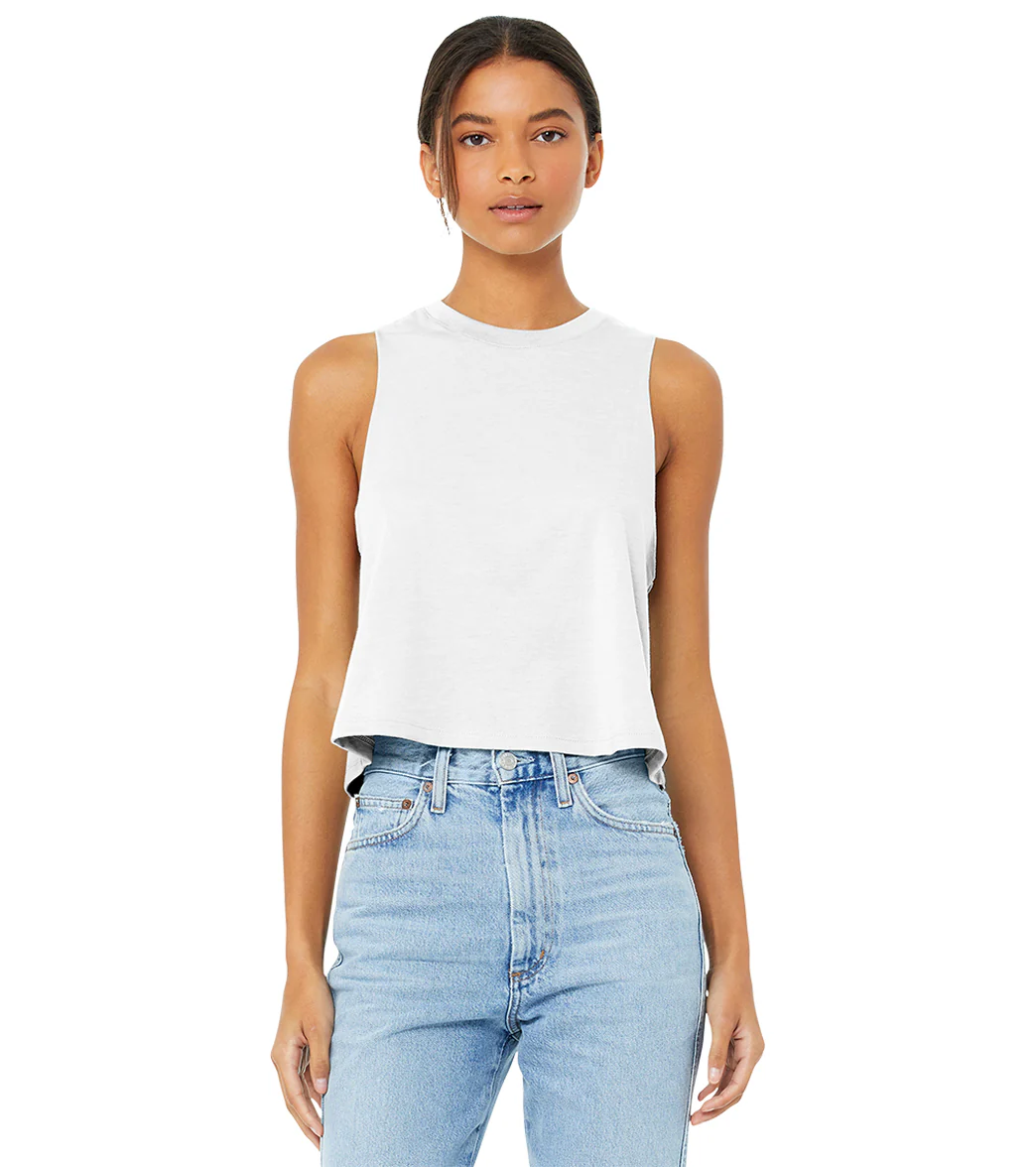 Bella + Canvas Women’s Racerback Cropped Tank - Image 11
