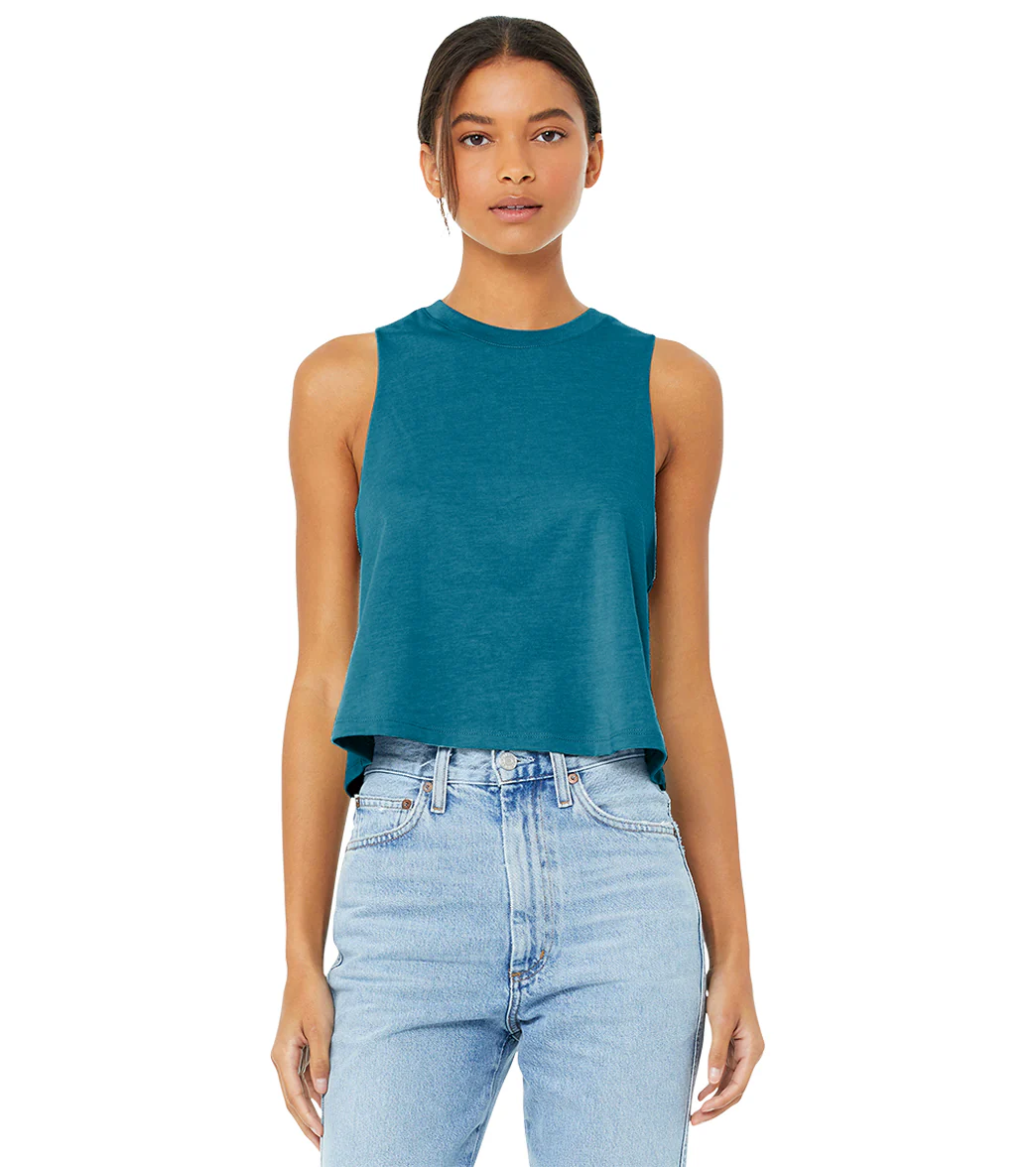 Bella + Canvas Women’s Racerback Cropped Tank - Image 19