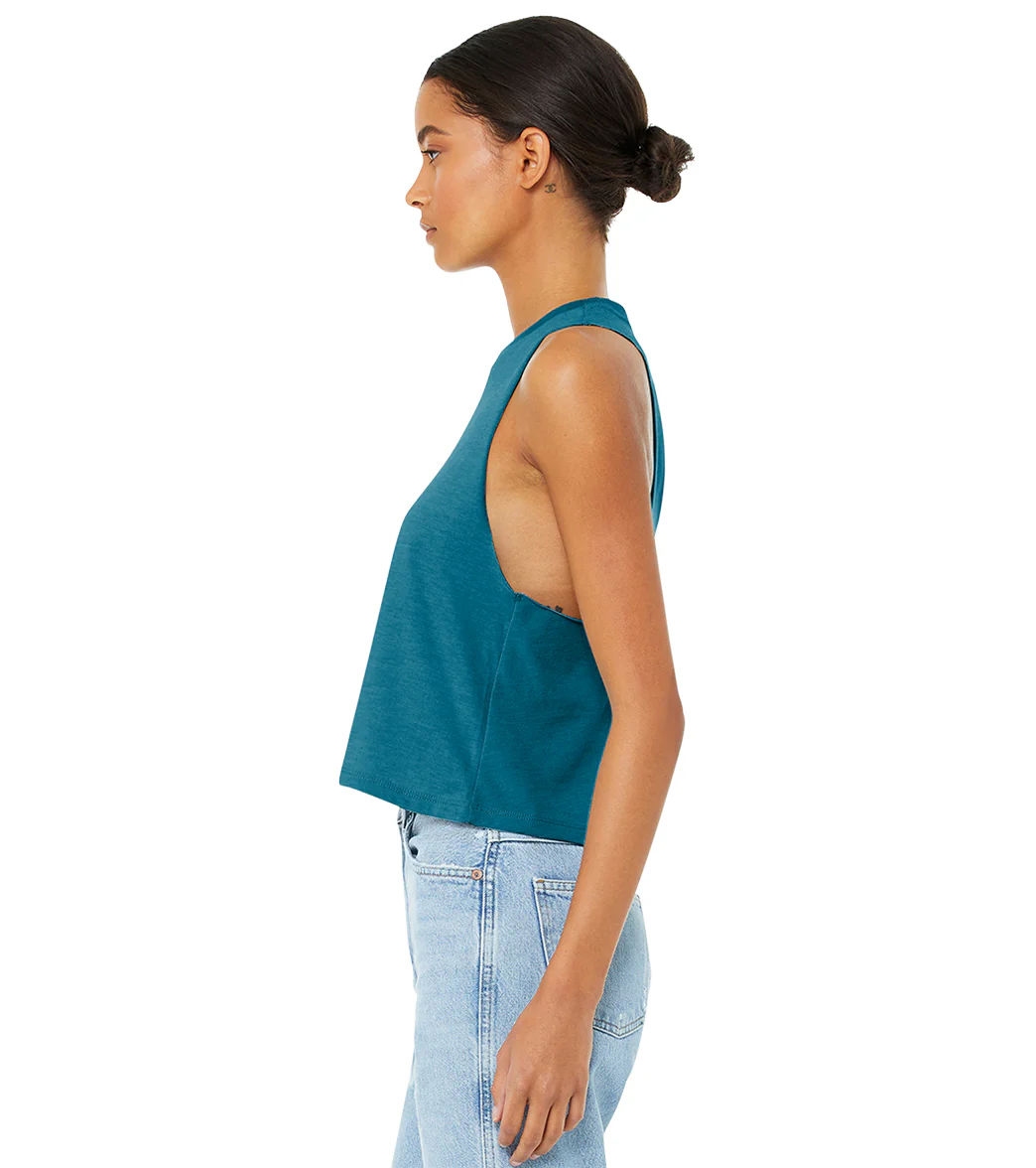 Bella + Canvas Women’s Racerback Cropped Tank - Image 20