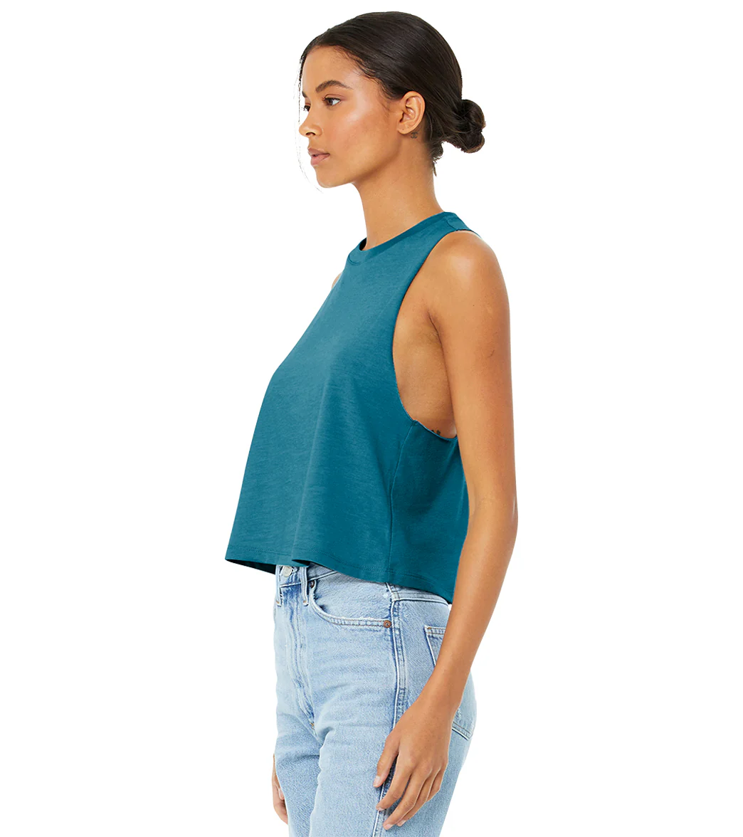 Bella + Canvas Women’s Racerback Cropped Tank - Image 22