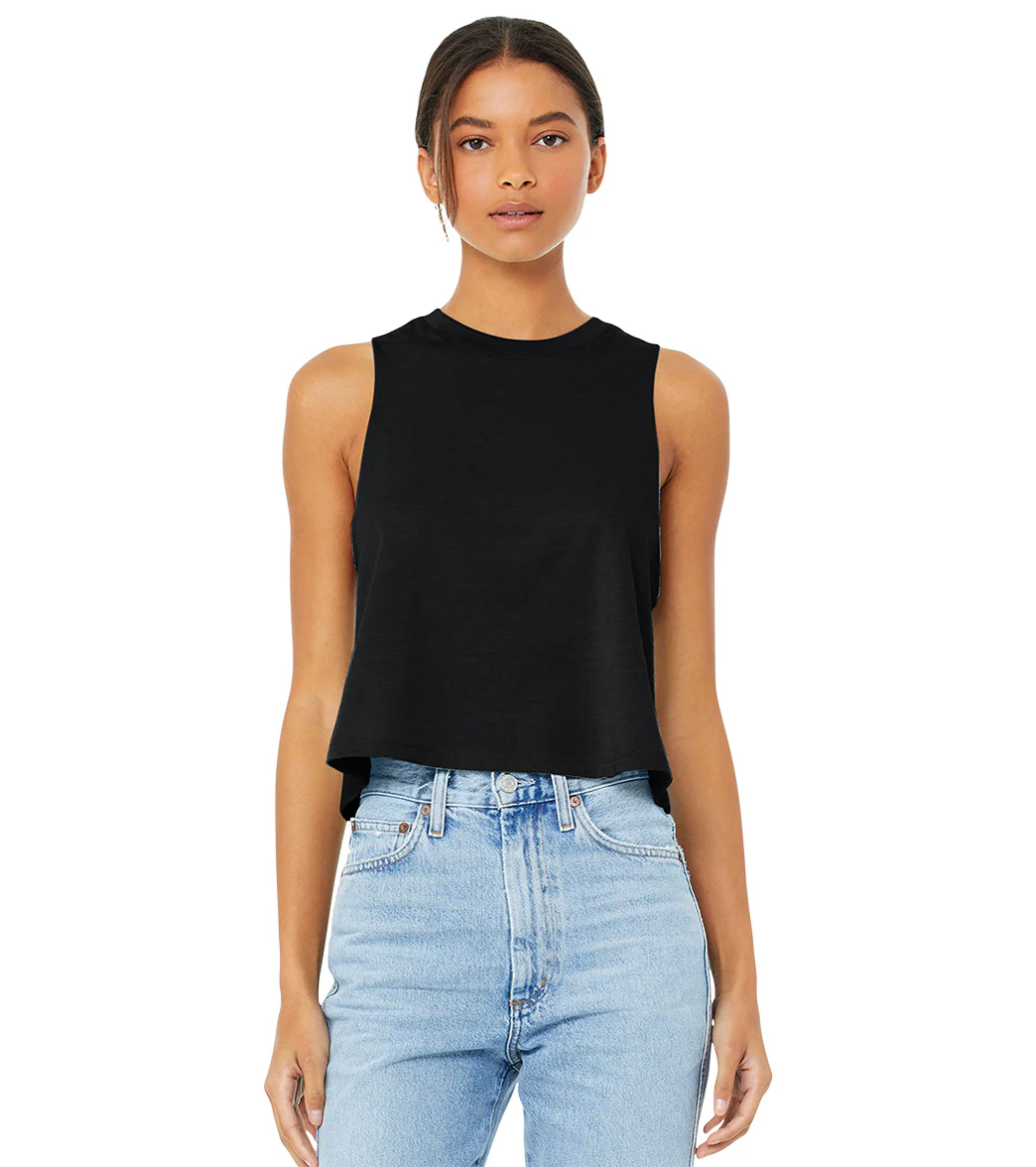 Bella + Canvas Women’s Racerback Cropped Tank - Image 3