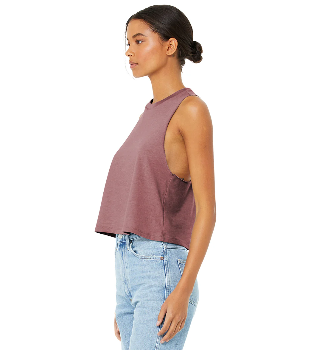 Bella + Canvas Women’s Racerback Cropped Tank - Image 38