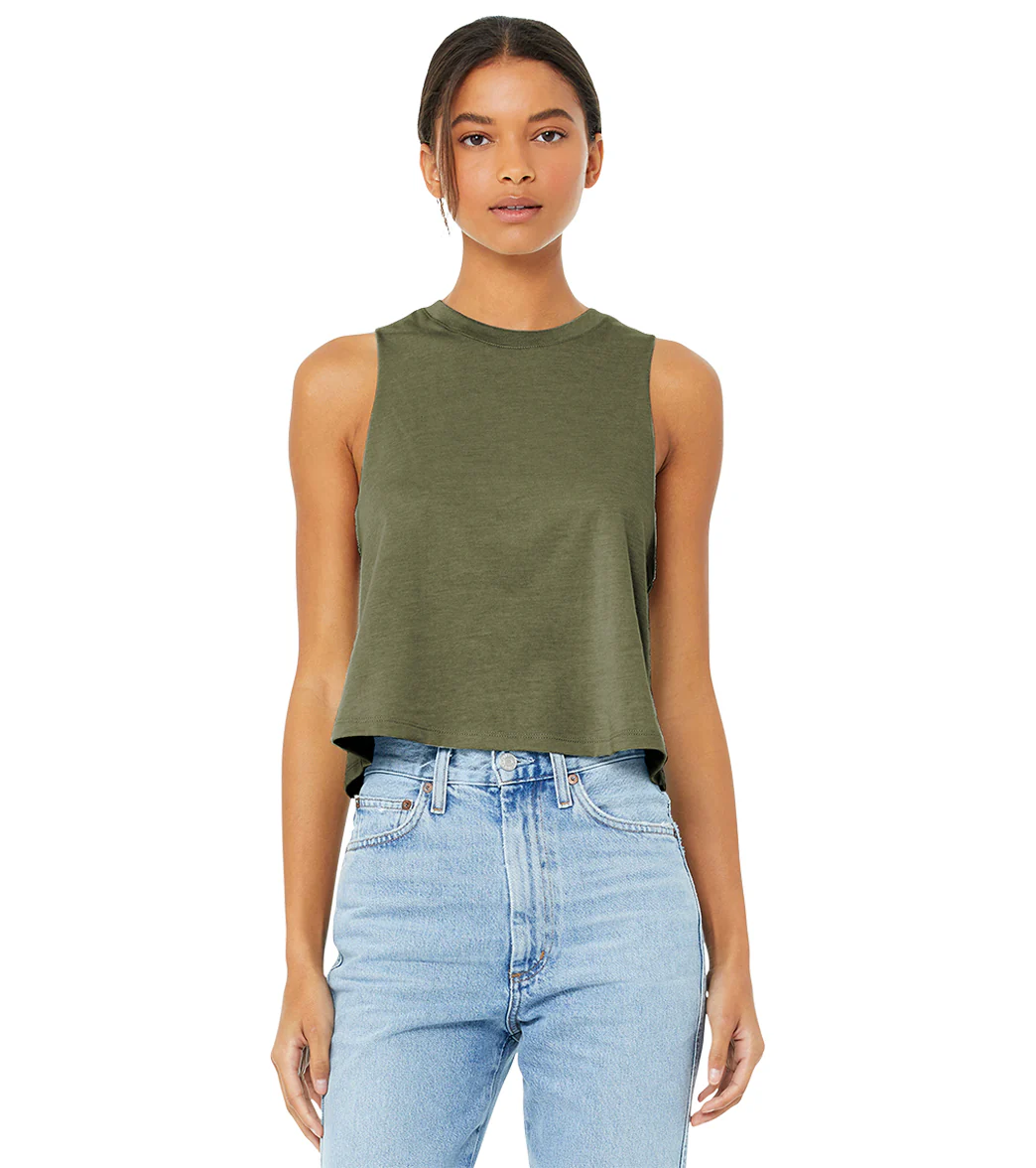 Bella + Canvas Women’s Racerback Cropped Tank - Image 43