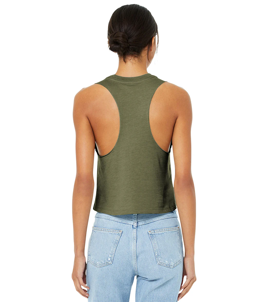 Bella + Canvas Women’s Racerback Cropped Tank - Image 45
