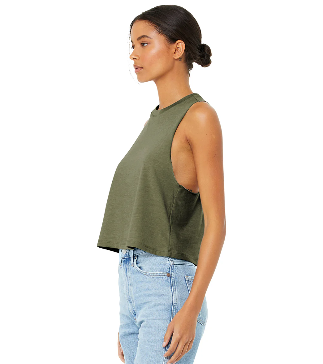 Bella + Canvas Women’s Racerback Cropped Tank - Image 46