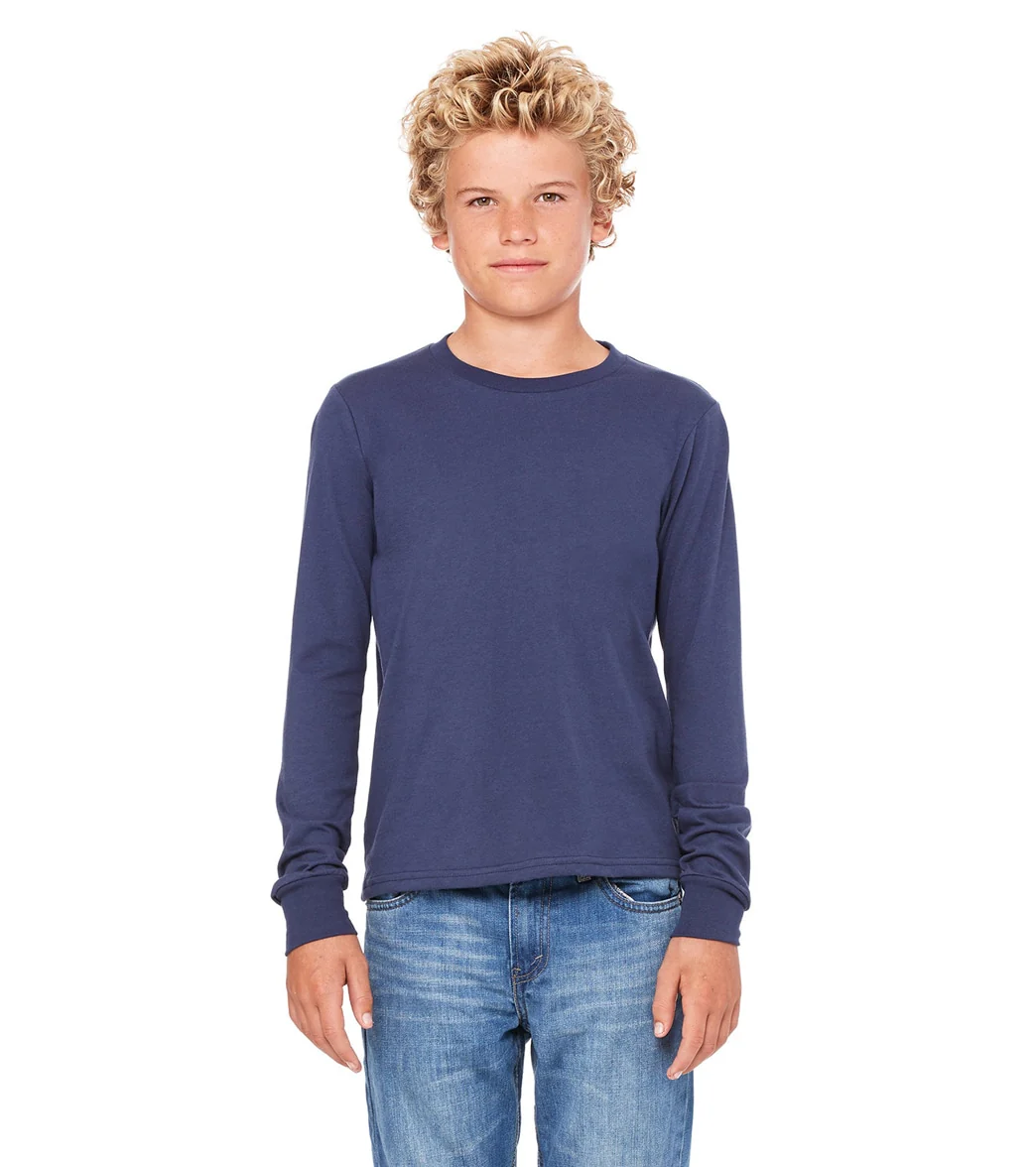 Bella + Canvas Youth Jersey Long Sleeve T-Shirt - Image 101