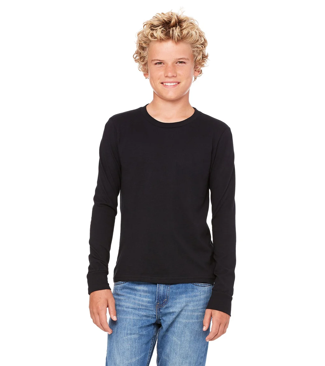 Bella + Canvas Youth Jersey Long Sleeve T-Shirt - Image 109