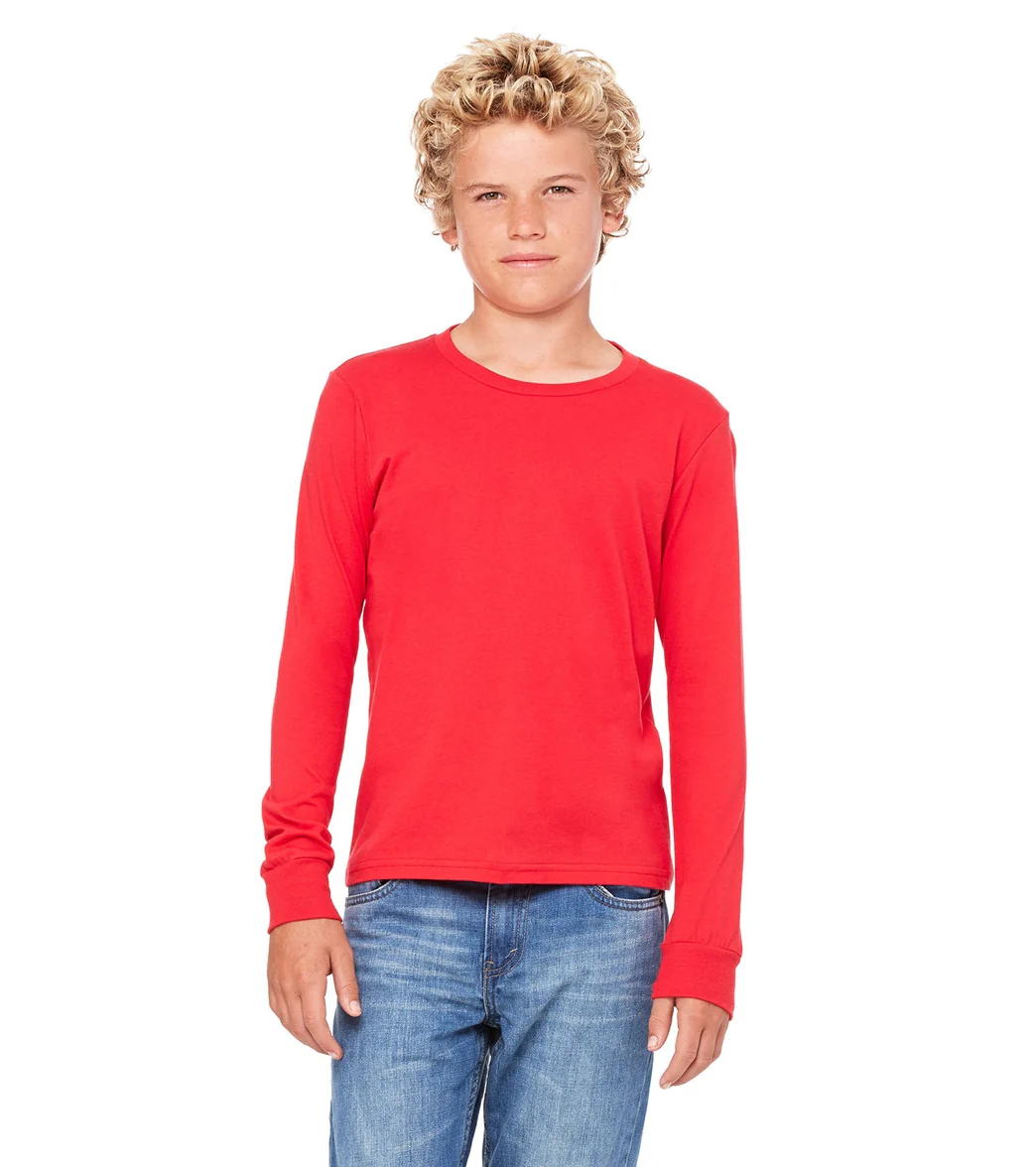 Bella + Canvas Youth Jersey Long Sleeve T-Shirt - Image 110