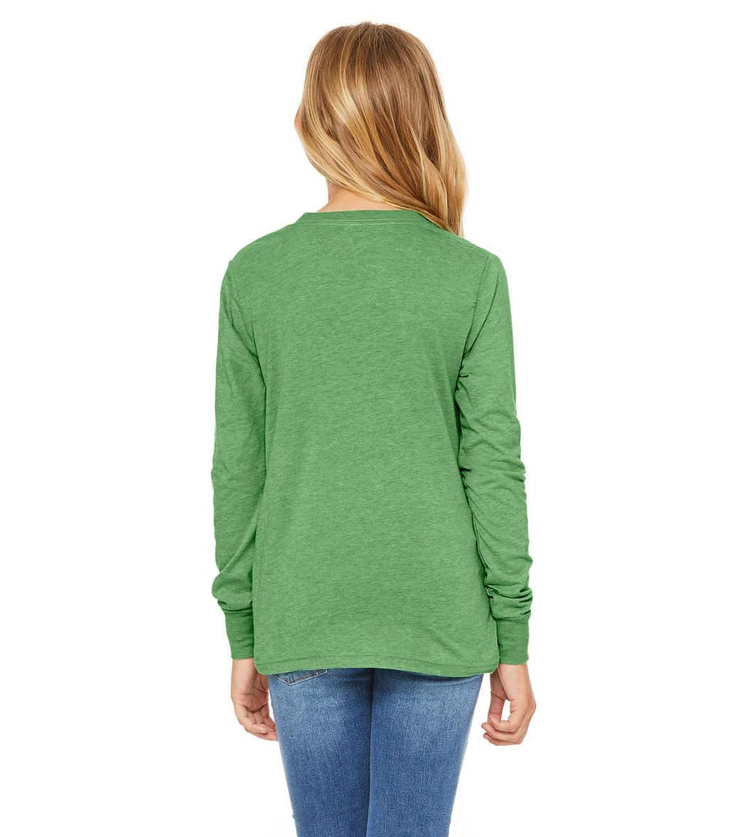 Bella + Canvas Youth Jersey Long Sleeve T-Shirt - Image 16