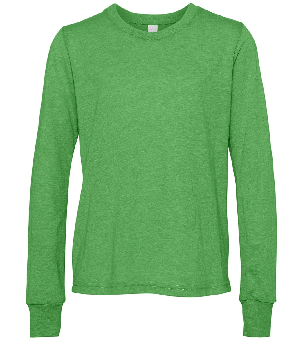 Bella + Canvas Youth Jersey Long Sleeve T-Shirt - Image 17