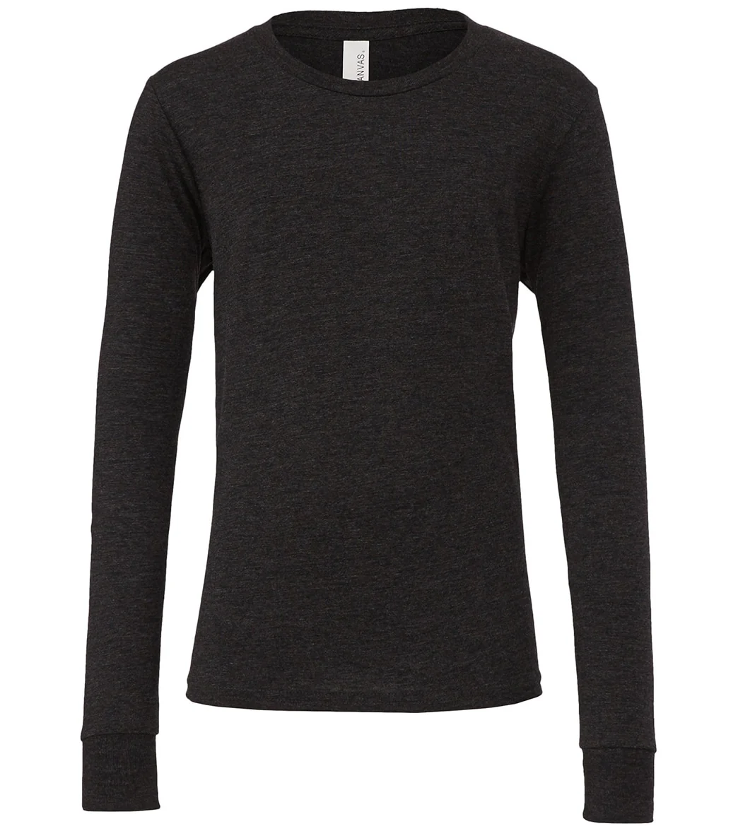Bella + Canvas Youth Jersey Long Sleeve T-Shirt - Image 33