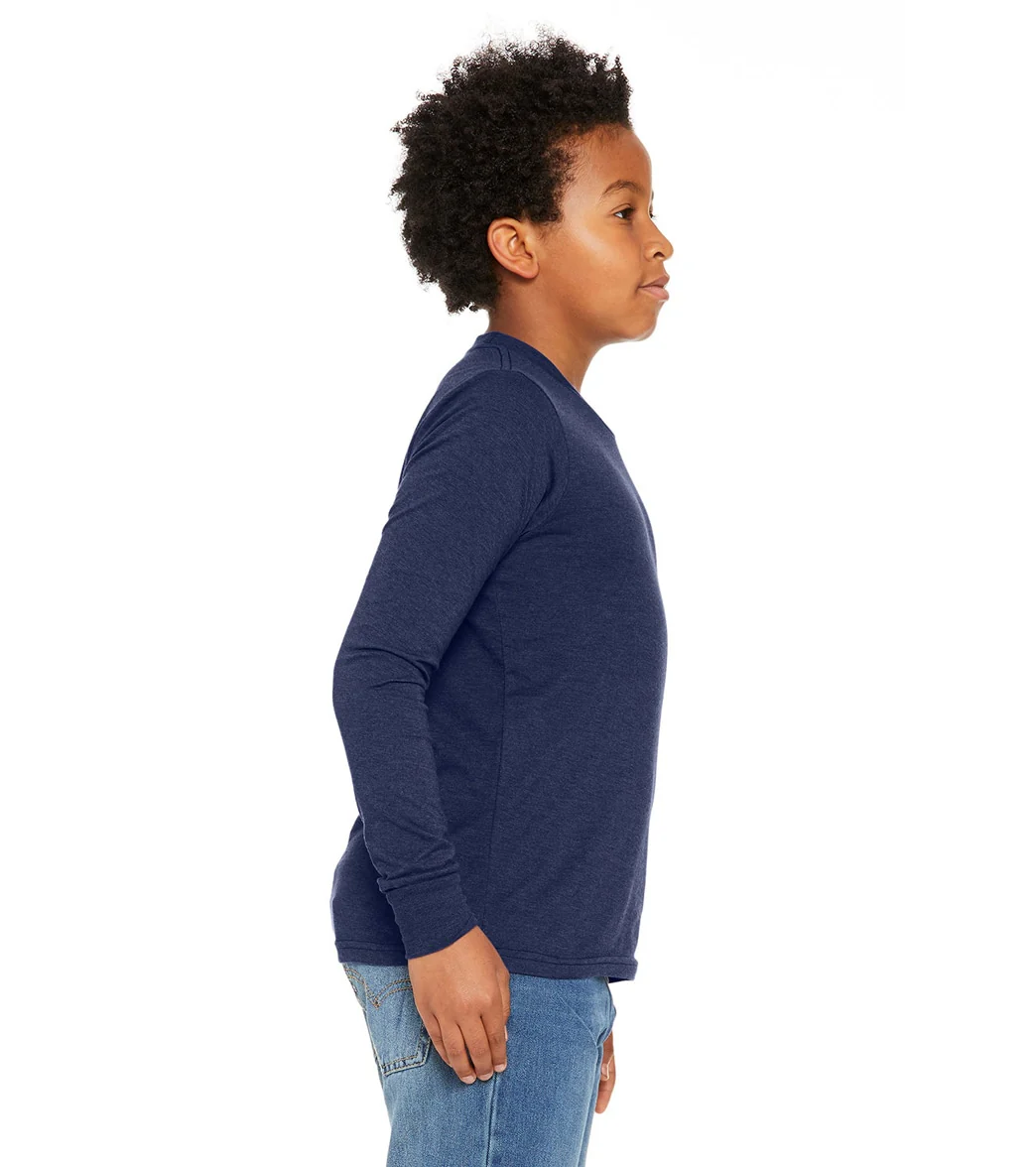 Bella + Canvas Youth Jersey Long Sleeve T-Shirt - Image 39