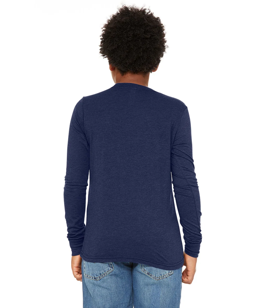 Bella + Canvas Youth Jersey Long Sleeve T-Shirt - Image 40