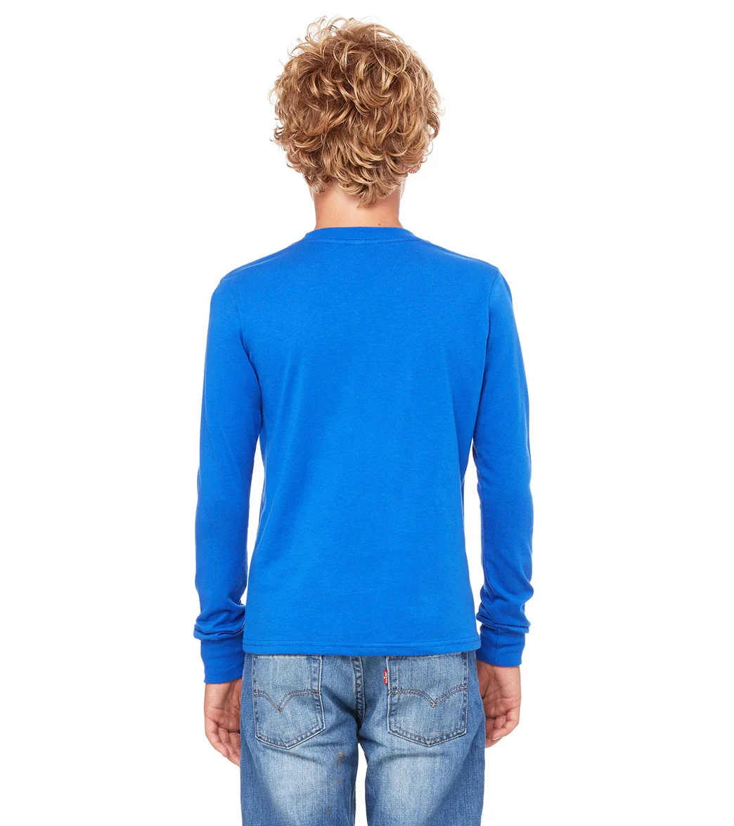 Bella + Canvas Youth Jersey Long Sleeve T-Shirt - Image 48